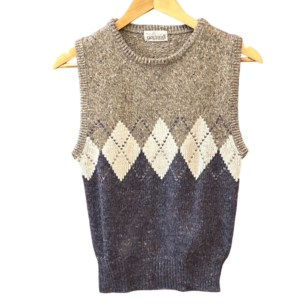 90's Garland Sweater Vest Preppy Dark Academia Grandmacore Ivy League Old Money